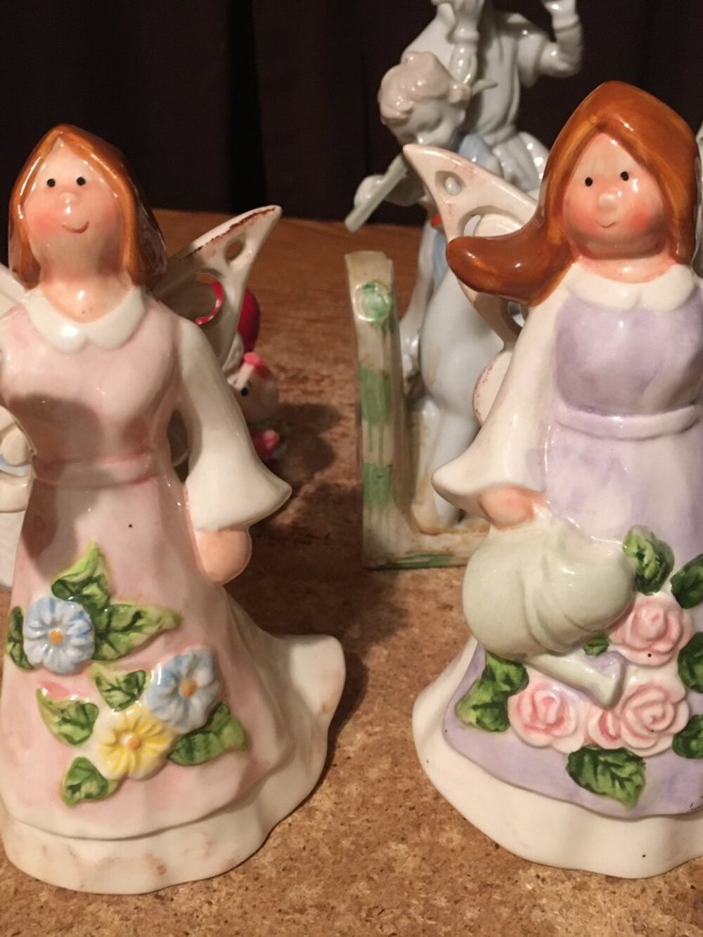 LOT OF 35 FIGURINES ENESCO ANGELS ANIMALS DEER BEAR KIDS PIGS FLOWERS SHEEP LAMB - Picture 10 of 14